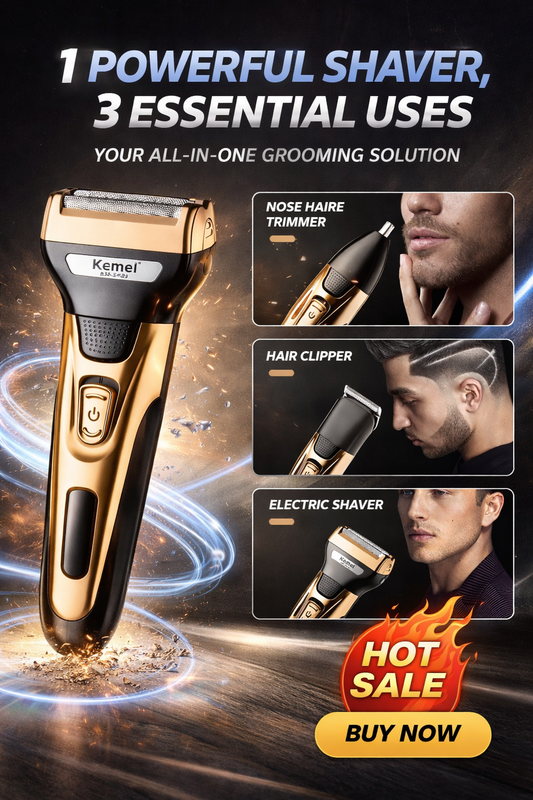 Afeitadora profesional 3 en 1 con precisión de barbería