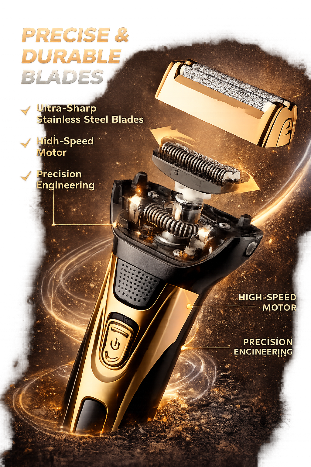 Afeitadora profesional 3 en 1 con precisión de barbería